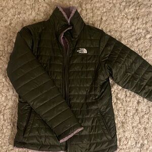 The North Face Dark Green Puffer Jacket